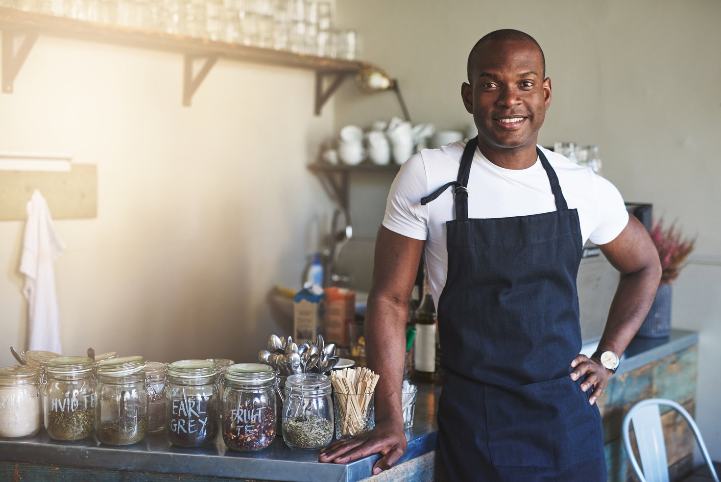 Male Barista in a Coffee House